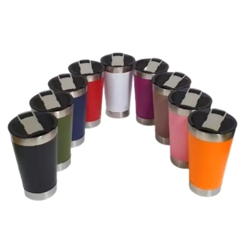Copo Térmico 473ml com Tampa e Abridor – Bebidas Geladas ou Quentes