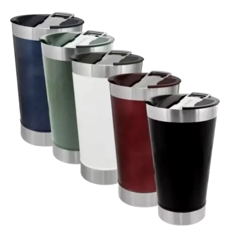 Copo Térmico 473ml com Tampa e Abridor – Bebidas Geladas ou Quentes